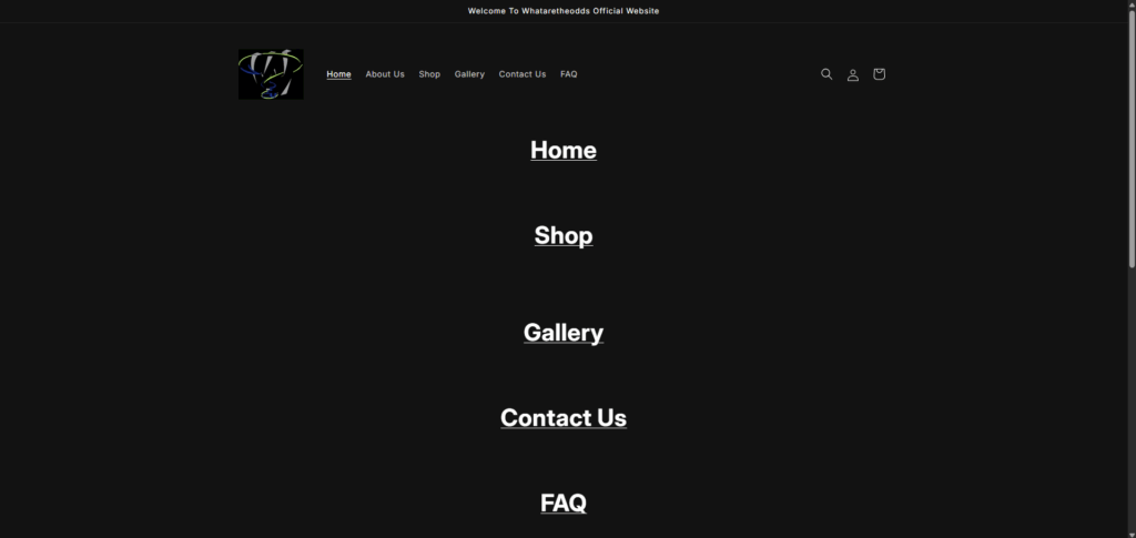whataretheoddsclothing homepage